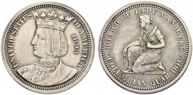 USA
1/4 Dollar 1893, Philadelphia. Columbian Eposition. 6.18 g. Sehr schön-vorzüglich / Very fine-extremely fine. (~€ 170/~US$ 210)