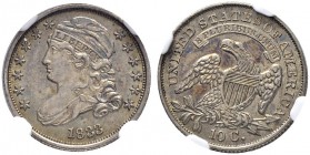 USA
10 Cents 1833, Philadelphia. NGC AU58. (~€ 340/~US$ 420)