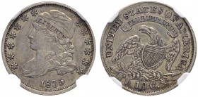 USA
10 Cents 1835, Philadelphia. NGC AU55. (~€ 255/~US$ 315)