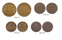 USA
Diverse Token 1863 (3) und 1882. Alle verschieden. Lot von 4 Exemplaren. Sehr schön / Very fine. (4) (~€ 50/~US$ 65)