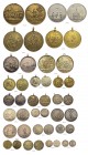 MISCELLANEA
Religiöse Medaillen. Serie von 23 Medaillen zumeist in Silber, Präge- und Gussmedaillen auf religiöse Anlässe. Unterschiedlich erhalten /...