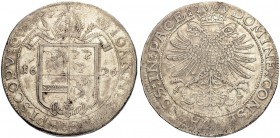SCHWEIZ - GRAUBÜNDEN
Chur, Bistum. Johann V. Flugi von Aspermont, 1601-1627. Taler 1626, Chur. 27.86 g. Tr. 132. D.T. 1423b. HMZ 2-406f. Selten / Rar...