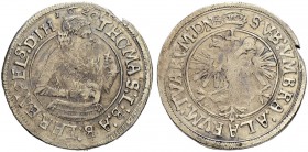 SCHWEIZ - GRAUBÜNDEN
Haldenstein, Herrschaft. Thomas I. von Schauenstein-Ehrenfels, 1609-1628. Dicken 1620, Haldenstein. Variante: Hüftbild des Freih...