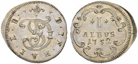 SCHWEIZ - GRAUBÜNDEN
Haldenstein, Herrschaft. Thomas von Salis, 1737-1783. Albus 1752, Haldenstein. 1.27 g. D.T. 930. HMZ 2-561a. Selten / Rare. FDC ...