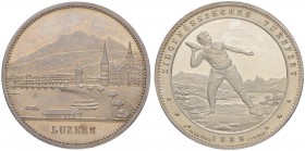 SCHWEIZ - LUZERN
Medaillen. Silbermedaille 1888. Eidgenössisches Turnfest. 11.41 g. Schildknecht LU001a. Selten / Rare. Prachtvolle Erhaltung / Magni...