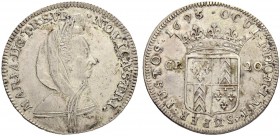 SCHWEIZ - NEUENBURG / NEUCHÂTEL
Fürsten von Neuchâtel. Marie de Nemours. 1694-1707. 20 Kreuzer 1695. 4.68 g. D.T. 1650b. HMZ 2-694b. Fast vorzüglich ...