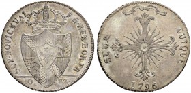 SCHWEIZ - NEUENBURG / NEUCHÂTEL
Könige von Preussen. Friedrich Wilhelm II. 1786-1797. 10 1/2 Batzen 1796. 7.34 g. D.T. 996. HMZ 2-708a. Kleiner Kratz...
