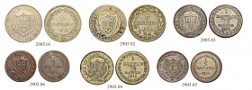 SCHWEIZ - NIDWALDEN
5 Batzen 1811. Batzen 1811 & 1/2 Batzen 1811. Zwei Serien. Total 6 Münzen. Unterschiedlich erhalten / Various conditions. (6) (~€...