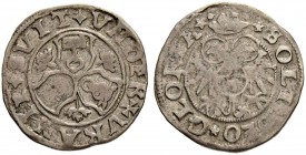 SCHWEIZ - URI, SCHWYZ UND NIDWALDEN
Groschen o. J. (1548 bis ca. 1605), Altdorf. 2.04 g. HMZ 2-958a. Sehr schön / Very fine. (~€ 70/~US$ 85)