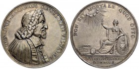 SCHWEIZ - ZÜRICH
Medaillen. Silbermedaille 1710. Auf Heinrich Escher vom Glas. Büste des Bürgermeisters nach rechts. Rv. Spes auf Stuhl nach rechts s...