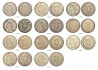 SCHWEIZ - EIDGENOSSENSCHAFT
5 Franken 1888 bis 1909. Lot von 11 Exemplaren. Unterschiedlich erhalten / Various conditions. (11) (~€ 640/~US$ 790)