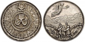 SCHWEIZ - EIDGENOSSENSCHAFT
Medaillen. Silbermedaille 1891. Auf die 600-Jahrfeier der Eidgenossenschaft. Stempel von A. Schnyder. 50.4 mm. 44.95 g. S...