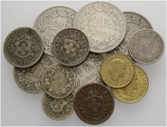 SCHWEIZ - EIDGENOSSENSCHAFT
Lots. Diverse Münzen. Unterschiedlich erhalten / Various conditions. (14) (~€ 170/~US$ 210)