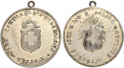 SCHWEIZ - SCHÜTZENTALER UND -MEDAILLEN
Tessin / Ticino. Silbermedaille 1855. Bellinzona. Tiro Cantonale. 11.76 g. Richter (Schützenmedaillen) 1354b. ...