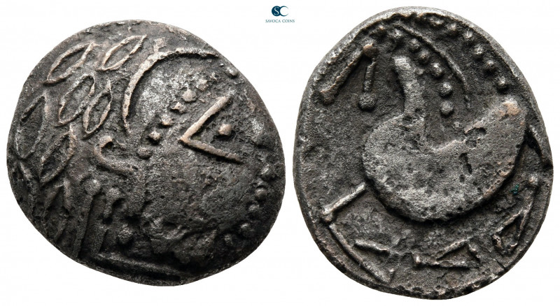 Eastern Europe. Mint in the southern Carpathian 200-100 BC. "Schnabelpferd" type...