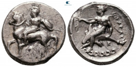 Calabria. Tarentum circa 344-340 BC. Nomos AR