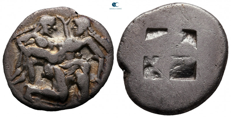 Islands off Thrace. Thasos circa 525-463 BC. 
Stater AR

22 mm, 8,32 g

Nud...