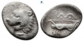 Thessaly. Herakleia Trachineia circa 380-370 BC. Obol AR