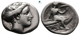 Euboea. Histiaia circa 338-304 BC. Tetrobol AR
