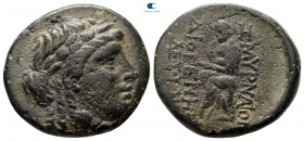 Ionia. Smyrna . ΔΙΟΓΕΝΗΣ (Diogenes), magistrate circa 145-125 BC. Bronze Æ