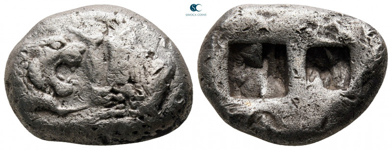 Kings of Lydia. Sardeis. Kroisos 560-546 BC. 
Double Siglos AR

21 mm, 10,39 ...