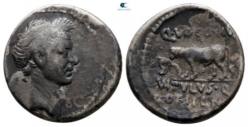 Julius Caesar 49-48 BC. Posthumous Issue. Struck 40 BC. Q. Voconius Vitulus, mon...