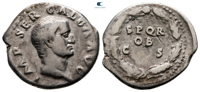 Galba AD 68-69. Rome
Denarius AR

21 mm, 3,26 g

IMP SER GALBA AVG, bare he...