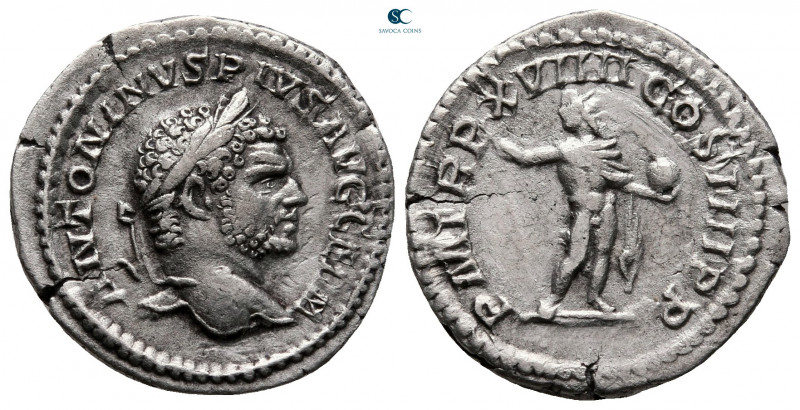 Caracalla AD 198-217. Rome
Denarius AR

19 mm, 1,99 g

ANTONINVS PIVS AVG G...