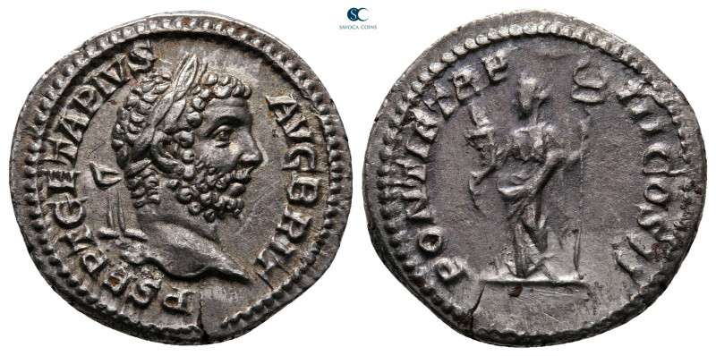 Geta AD 198-211. Rome
Denarius AR

19 mm, 3,21 g

P SEPT GETA PIVS AVG BRIT...