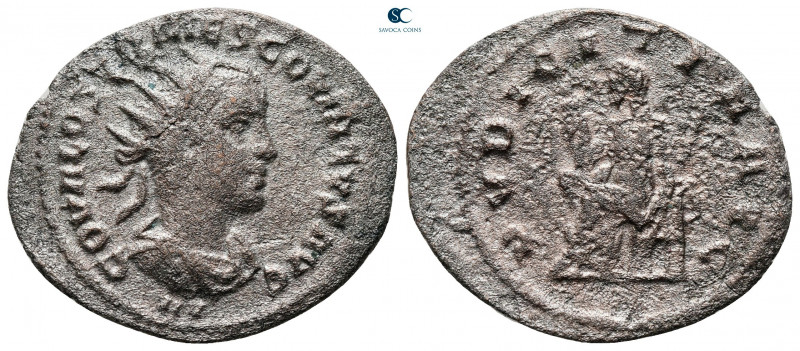 Hostilian AD 251. Antioch
Billon Antoninianus

24 mm, 2,81 g

C OVAL OS[TIL...