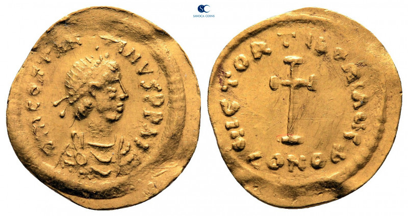 Tiberius II Constantine AD 578-582. Constantinople
Tremissis AV

17 mm, 1,46 ...