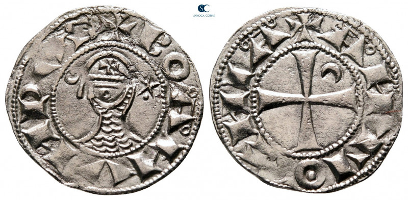 Bohémond III AD 1163-1201. Antioch
Denier AR

19 mm, 1,01 g

+ BOAMVNDVS, h...