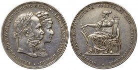 AUSTRIA. Francesco Giuseppe I (1848-1916). 2 Fiorini austro ungarici 1879 - 25° anniversario - Nozze d'argento. Ag. X# M5. BB+