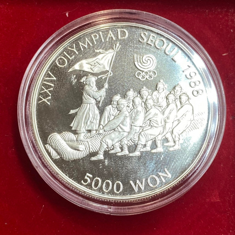 COREA DEL SUD. South Korea. 5000 Won 1988. Ag. Proof