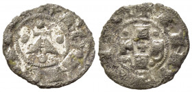 BOLOGNA. Repubblica, a nome di Enrico VI Imperatore (1191-1337). Bolognino piccolo Ag (0,50 g). MIR 2. qBB