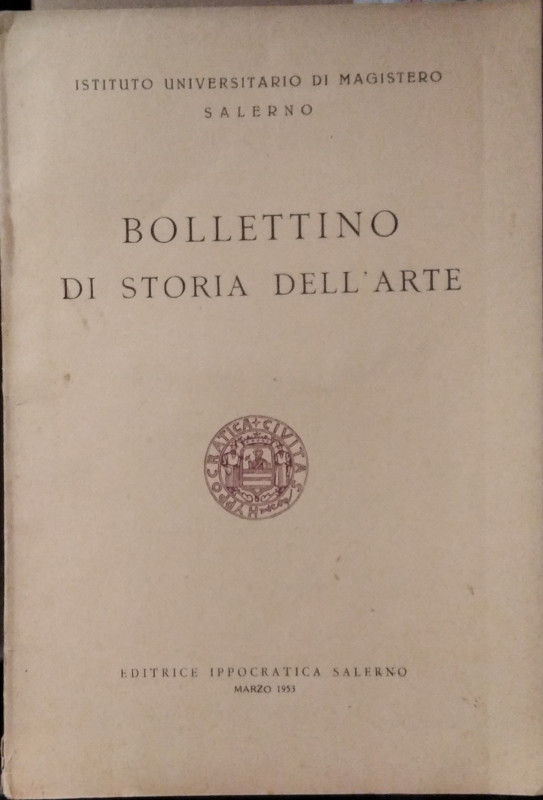 BREGLIA L. – Arte e moneta in età greca. Salerno, 1953. pp. 5-23, ill. b/n