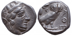 Attica. Athens. 440-404 BC. AR Tetradrachm, Very Fine