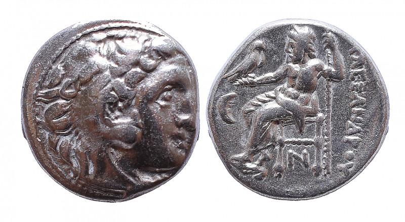 Macedonian Kingdom. Alexander III "the Great" 336-323 BC. AR Drachm, Very Fine
...