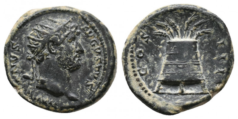 Hadrian. 117-138 AD. Struck 124-128 AD. Æ Quadrans (?), Very Fine
5.8 gr