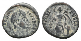 Theodosius I. AD 379-395. Bronze Æ, Near Very Fine
1.4 gr