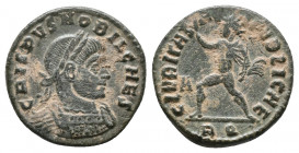 Crispus. Caesar. AD 317-326. Æ Follis, Very Fine
3.1 gr