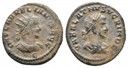 Aurelian, with Vabalathus. AD 270-275. Æ Antoninianus, Very Fine
2.9 gr