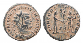 Constantius I Chlorus. Cyzicus. AD 305-306. Radiatus Æ, Very Fine
2.7 gr