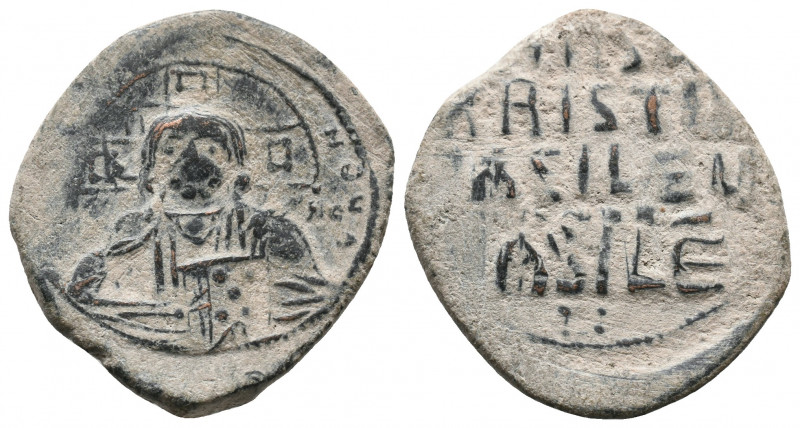 Time of Basil II and Constantine VIII AD 976-1028. Constantinople. Follis Æ, Ver...