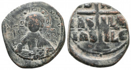 Time of Basil II and Constantine VIII. Constantinople. AD 976-1028. Anonymous Follis Æ, Good Very Fine
11.5 gr