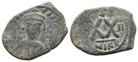 Phocas. Nikomedia. AD 602-610. Half Follis Æ, Very Fine
6.4 gr