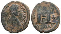 Justinian I. Constantinople. AD 527-565. Follis or 40 Nummi Æ, Very Fine
13.1 gr