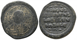 Basil II Bulgaroktonos, with Constantine VIII. Constantinople. AD 976-1025. Anonymous Follis Æ, Near Very Fine
19.12 gr