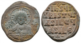 Basil II & Constantine VIII. Circa 976-1025. Æ Follis, Very Fine