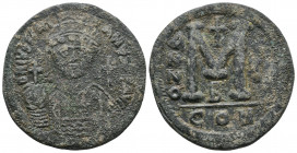 Justinian I. Constantinople. AD 527-565. Æ Follis – 40 Nummi, Very Fine
24.0 gr